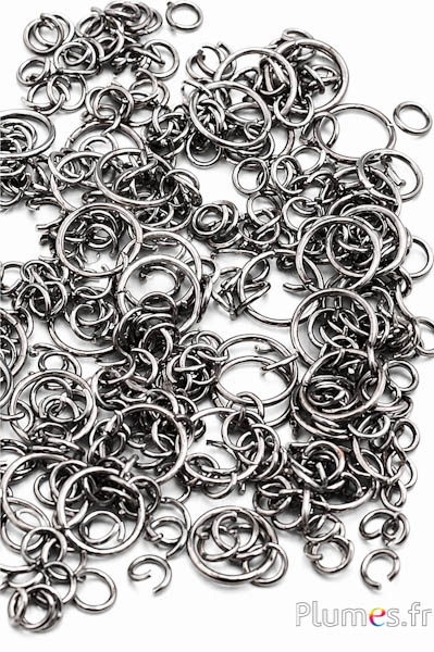 Anellini di congiunzione -  Ø 5-10 mm - argento brunito